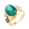 Men's Titanium Steel Geometric Yin Yang Style Ring Polished Retro Stainless Steel Look Unisex Fashion Band