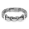 Men's Titanium Steel Insect Pattern Bracelet With Geometric Keel Chain Design And Electroplated Finish