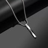 Men's Titanium Steel Necklace Hip Hop Style Pearl Chain Electroplated Pendant Jewelry