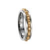 Men's Titanium Steel Ring Geometric Ushaped Multicolor Gear Rotating Decompression Electroplated Jewelry