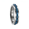 Men's Titanium Steel Ring Geometric Ushaped Multicolor Gear Rotating Decompression Electroplated Jewelry
