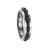 Men's Titanium Steel Ring Geometric Ushaped Multicolor Gear Rotating Decompression Electroplated Jewelry