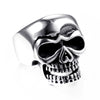 Men's Titanium Steel Skull Ring Handmade Geometric Fashion Statement Ring For Men And Unisex Wear