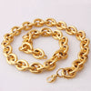 Men's Titanium Steel Twisted Chain Geometric Style Necklace