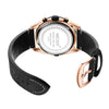 Men's Trendy Blue Chronograph Genuine Leather And Alloy Watch With Round Dial