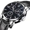 Men's Tungsten And Steel Automatic Waterproof Watch With Round Dial