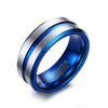 Men's Tungsten Steel Open Bottle Ring Geometric Style Electroplated
