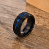 Men's Tungsten Steel Open Bottle Ring Geometric Style Electroplated