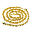 Men's Twisted Rope Chain Necklace And Bracelet Set Electroplated Alloy Hip Hop Jewelry