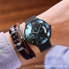 Men's Ultrathin Automatic Mechanical And Quartz Watch Alloy Case Stainless Steel Strap Round Dial Mineral Strengthened Glass Mirror Printed Logo Luminous Waterproof