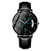 Men's Ultrathin Automatic Mechanical And Quartz Watch Alloy Case Stainless Steel Strap Round Dial Mineral Strengthened Glass Mirror Printed Logo Luminous Waterproof