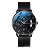 Men's Ultrathin Automatic Mechanical And Quartz Watch Alloy Case Stainless Steel Strap Round Dial Mineral Strengthened Glass Mirror Printed Logo Luminous Waterproof