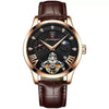 Men's Ultrathin Belt Quartz Waterproof Luminous Watch Alloy Case Leather Strap Stainless Steel Clasp Round Dial