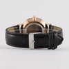 Men's Ultrathin Simple Quartz Watch With Imitation Leather Strap And Stainless Steel Clasp In Round Shape