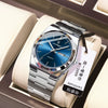 Men's Ultrathin Waterproof Luminous Quartz Watch Stainless Steel Strap Alloy Case Mineral Strengthened Glass Mirror Round Dial Leisure Style