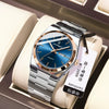 Men's Ultrathin Waterproof Luminous Quartz Watch Stainless Steel Strap Alloy Case Mineral Strengthened Glass Mirror Round Dial Leisure Style