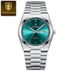 Men's Ultrathin Waterproof Luminous Quartz Watch Stainless Steel Strap Alloy Case Mineral Strengthened Glass Mirror Round Dial Leisure Style