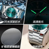 Men's Ultrathin Waterproof Luminous Quartz Watch Stainless Steel Strap Alloy Case Mineral Strengthened Glass Mirror Round Dial Leisure Style