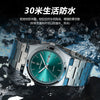 Men's Ultrathin Waterproof Luminous Quartz Watch Stainless Steel Strap Alloy Case Mineral Strengthened Glass Mirror Round Dial Leisure Style