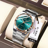 Men's Ultrathin Waterproof Luminous Quartz Watch Stainless Steel Strap Alloy Case Mineral Strengthened Glass Mirror Round Dial Leisure Style