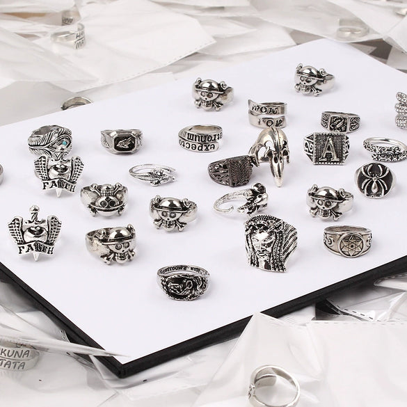 Men's Unisex Cartoon Character Ring In Zinc Alloy With Electroplated Finish Hip Hop Fashion Jewelry