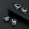 Men's Unisex Cartoon Character Ring In Zinc Alloy With Electroplated Finish Hip Hop Fashion Jewelry