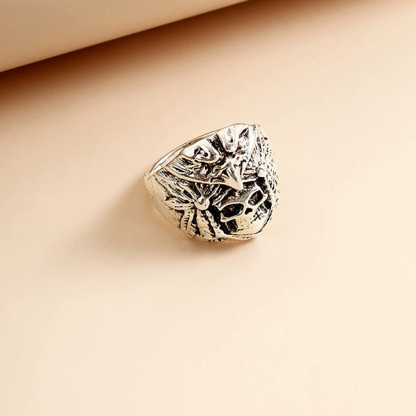 Men's Unisex Cartoon Character Ring In Zinc Alloy With Electroplated Finish Hip Hop Fashion Jewelry