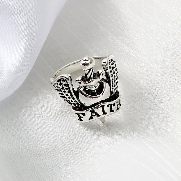 Men's Unisex Cartoon Character Ring In Zinc Alloy With Electroplated Finish Hip Hop Fashion Jewelry