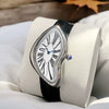 Men's Vintage Fashion Trendy Irregularshaped Genuine Leather And Alloy Watch