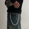 Men's Waist Chain Pendant Pearl Cross Metal Purely Handmade