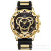Men's Watch Alloy Case Plastic Strap Iron Clasp Round Dial Leisure Style