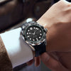 Men's Watch Alloy Case Silicone Strap Round Dial Fashion Seahorse Design