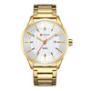 Men's Watch Alloy Case Stainless Steel Strap Round Dial Fashion Simple Trend
