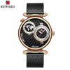 Men's Watch Alloy Case Stainless Steel Strap Round Dial Waterproof
