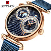Men's Watch Alloy Case Stainless Steel Strap Round Dial Waterproof