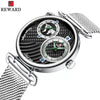 Men's Watch Alloy Case Stainless Steel Strap Round Dial Waterproof