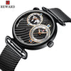 Men's Watch Alloy Case Stainless Steel Strap Round Dial Waterproof