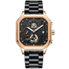 Men's Watch Alloy Stainless Steel Square Waterproof Multifunctional Luminous Movement