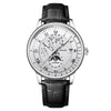 Men's Watch And Belt Set Alloy Case Imitation Leather Strap Round Dial Business Style