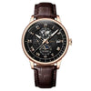 Men's Watch And Belt Set Alloy Case Imitation Leather Strap Round Dial Business Style