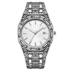 Men's Watch Metal Mineral Strengthened Glass Mirror Octagonal Round Luminous Leisure Style