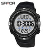 Men's Watch Resin Case Rubber Strap Round Dial Fashion Trendy Luminous Waterproof