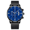 Men's Watch Stainless Steel Mesh Belt Alloy Case Round Dial Fashion Style