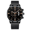 Men's Watch Stainless Steel Mesh Belt Alloy Case Round Dial Fashion Style