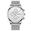 Men's Watch Stainless Steel Metal Milan Belt Mesh Belt Roman Pattern Round Dial Leisure Style
