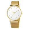 Men's Watches Ultrathin Simple Band Alloy Stainless Steel Belt Round Dial Leisure Style