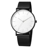 Men's Watches Ultrathin Simple Band Alloy Stainless Steel Belt Round Dial Leisure Style