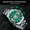 Men's Waterproof Alloy Strap Round Dial Business Style Watch