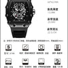 Men's Waterproof Luminous Calendar Large Dial Quartz Watch With Alloy Case And Silicone Strap And Mineral Strengthened Glass Mirror