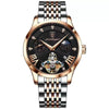 Men's Waterproof Luminous Quartz Watch Alloy Case Stainless Steel Strap Round Dial